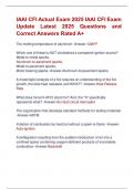 IAAI CFI Actual Exam 2025 IAAI CFI Exam  Update Latest 2025 Questions and  Correct Answers Rated A&plus; 