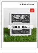 Solutions Manual for Structural Dynamics&colon; Concepts and Applications &lpar;1st Edition&comma; 2017&rpar; by Busby &ndash; Covers All Chapters