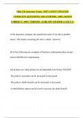 Ohio Life insurance Exam &vert; 2025 LATEST UPDATED&vert;  COMPLETE QUESTIONS AND ANSWERS &vert; 100&percnt; RATED CORRECT &vert; 100&percnt; VERFIED &vert; ALREADY GRADED A&plus;&vert;GET A&plus;