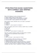 PTCB PRACTICE EXAM 2 QUESTIONS WITH CORRECT AND VERIFIED ANSWERS