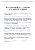PTCB EXAM PRACTICE QUESTIONS WITH CORRECT ANSWERS