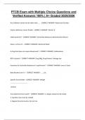 PTCB Exam with Multiple Choice Questions and Verified Answers 100&percnt; &vert; A&plus; Graded 2025&sol;2026