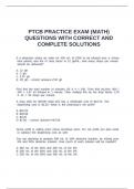 PTCB PRACTICE EXAM &lpar;MATH&rpar; QUESTIONS WITH CORRECT AND COMPLETE SOLUTIONS