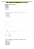 ServSafe Food Manager Exam with Questions and 100&percnt; Correct Answers