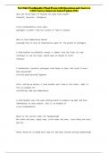 ServSafe Food Manager Exam with Questions and 100&percnt; Correct Answers
