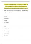 TMC EXAM B &lpar;RESPIRATORY&rpar; &vert; 2025 LATEST UPDATED&vert;   140 COMPLETE QUESTIONS AND ANSWERS &vert; 100&percnt; RATED CORRECT &vert; 100&percnt; VERFIED &vert; ALREADY GRADED A&plus;&vert;GET A&plus;