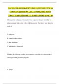 TMC EXAM B &lpar;RESPIRATORY&rpar; &vert; 2025 LATEST UPDATED&vert; 160 COMPLETE QUESTIONS AND ANSWERS &vert; 100&percnt; RATED CORRECT &vert; 100&percnt; VERFIED &vert; ALREADY GRADED A&plus;&vert;GET A&plus;