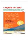 Medical-Surgical Nursing&colon; Concepts for Clinical Judgment and Collaborative Care&comma; 11th Edition &ndash; Donna D&period; Ignatavicius &ndash; Complete Test Bank with Latest Verified Questions and Answers