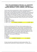 AAPC CPC EXAM NEWEST EXAM 2025 &vert; ALL QUESTIONS AND CORRECT ANSWERS &vert; ALREADY GRADED A&plus; &vert; VERIFIED ANSWERS &vert; LATEST VERSION &vert; JUST RELEASED