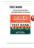 Test Bank for Discover Sociology 5th Edition by Daina Eglitis&vert; NEWEST VERSION Chapters 1-18