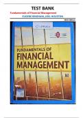 Test Bank for Fundamentals of Financial Management (16th Edition) by Eugene Brigham and Joel Houston |all chapters|