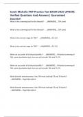 Sarah Michelle FNP Practice Test EXAM 2025 UPDATE Verified Questions And Answers &vert; Guaranteed Success&excl;&excl;
