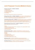 Joint Firepower Course &lpar;Midterm Exam&rpar; Questions and Answers 100&percnt; Solved correctly