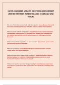 CAFCA EXAM 2025 UPDATES QUESTIONS AND CORRECT  VERIFIED ANSWERS ALREAD GRADED A&plus; &lpar;BRAND NEW  VISION&rpar;