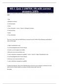 MS I&colon; Quiz 1 UNITEK VN with correct answers 100&percnt;