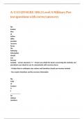 A-US1329 SERE 100&period;2 Level A Military Pre-test questions with correct answers&period;