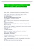 ITEC - FACIAL ELECTRICAL MACHINES EXAM QUESTIONS AND ANSWERS
