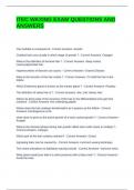 ITEC WAXING EXAM QUESTIONS AND ANSWERS