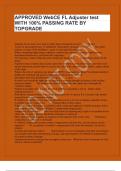 APPROVED WebCE FL Adjuster test WITH 100&percnt; PASSING RATE BY TOPGRADE