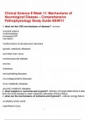 Clinical Science II Week 11 Mechanisms of Neurological Disease &ndash; Comprehensive Pathophysiology Study Guide NEW&excl;&excl;&excl;&excl;&period;pdf