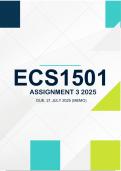 ECS1501 Assignment 3 2025 ANSWERS Due 21 July 2025
