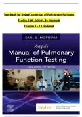 TEST BANK&colon; Ruppel's Manual of Pulmonary Function Testing&comma; 12th Edition