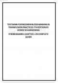 Test Bank For Modern Blood Banking & Transfusion Practices 7th Edition By Denise M Harmening 9780803668881 Chapter 1-29 Complete Guide A&plus; ISBN&colon;9780803668881 Newest Version 2024 Fully Covered Instant Download