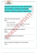 AGACNP AACN Boards exam QUESTIONS AND CORRECT &lbrace;VERIFIED&rcub; ANSWERS NEWEST UPDATE&vert;ALREADY GRADED A&plus;&period;&vert; latest updated version &lpar; 2025&sol;2026&rpar;