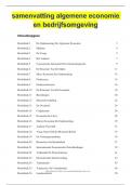 samenvatting algemene economie en bedrijfsomgeving