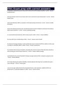 ITEC Exam prep with correct answers