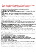 Texas General Lines Property and Casualty Insurance Exam Study Guide with Practice Questions and Answers&period;pdf
