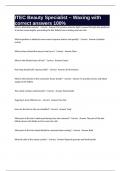 ITEC Beauty Specialist &ndash; Waxing with correct answers 100&percnt; 