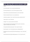 ITEC Waxing with correct answers 100&percnt; 