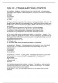 NCM 109 &ndash; PRELIMS QUESTIONS & ANSWERS