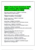  Boiler Prep Exam Questions With 100&percnt; Correct And Authenticate Answers Graded A&plus; 2025