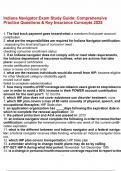 Indiana Navigator Exam Study Guide Comprehensive Practice Questions & Key Insurance Concepts 2025&period;pdf