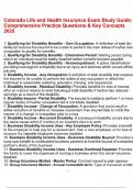 Colorado Life and Health Insurance Exam Study Guide Comprehensive Practice Questions & Key Concepts 2025&period;pdf