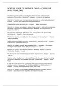 NCM 109  CARE OF MOTHER&comma; CHILD&comma; AT-RISK OR WITH PROBLEMS