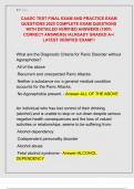 CAADC TEST FINAL EXAM AND PRACTICE EXAM  QUESTIONS 2025 COMPLETE EXAM QUESTIONS  WITH DETAILED VERIFIED ANSWERS &lpar;100&percnt;  CORRECT ANSWERS&rpar; &sol;ALREADY GRADED A&plus;&sol;  LATEST VERIFIED EXAM&excl;&excl;&excl; 