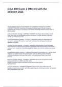 GBA 490 Exam 2 &lpar;Meyer&rpar; with the solution 2025