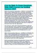Ccie Sp Mpls Te Exam Questions With 100&percnt; Correct An Verified Answers 2025