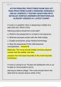 ATI RN PEDIATRIC PROCTORED EXAM 2025 &sol;ATI  PEDS PROCTORED EXAM 2 VERSIONS &lpar;VERSION A  AND B&rpar; CURRENTLY TESTING QUESTIONS WITH  DETAILED VERIFIED ANSWERS WITHRATIONALES  &sol;ALREADY GRADED A&plus;&sol; LATEST EXAM&excl;&excl;&excl; 