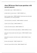 chem 280 lecture final exam questions with correct answers
