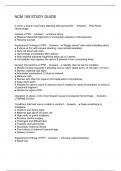NCM 109 STUDY GUIDE