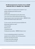 ATI RN Comprehensive Predictor Form A EXAM UPDATED 2025 &lpar;A&plus; GRADED 100&percnt; VERIFIED&rpar;