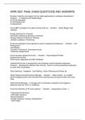 HRIR 3021 FINAL EXAM QUESTIONS AND ANSWERS