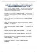 PATHOPHYSIOLOGY RASMUSSEN EXAM WITH CORRECT ANSWERS 2025