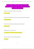Health History Test Questions and Answers &vert; Latest Version &vert; 2025&sol;2026 &vert;  Correct & Verified