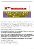 Study Bundle &vert;&vert; WGU C213 Accounting for Decision Makers Questions and Verified Answers&comma; 100&percnt; Guarantee Pass&period;