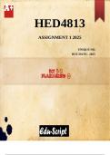 HED4813 Assignment 1 2025 ANSWERS